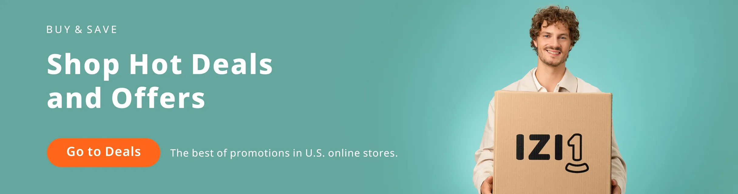 Deals and offers promotional banner